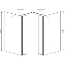 Душевой уголок Radaway Eos II Walk-in 100 3799502-01R