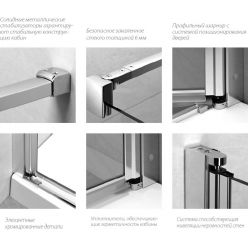 Душевой уголок Radaway Eos KDJ 80R x100 (137543-01-01R)