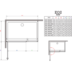 Душевой уголок Radaway Eos KDS 100x80 (37550-01-01N)