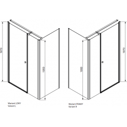 Душевой уголок Radaway Eos KDS 120x90 (37554-01-01N)