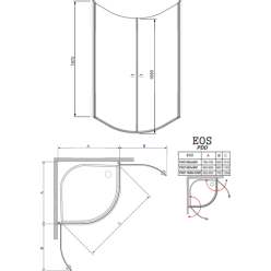 Душевой уголок Radaway Eos PDD I 80x80 (137613-01-01)