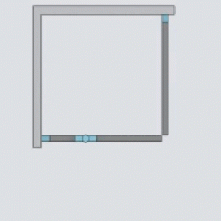 Душевой уголок Radaway Essenza New KDJ 90x110 [385044-01-01R + 384053-01-01]