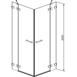 Душевой уголок Radaway Euphoria KDD 100x100 (383062-01L + 383062-01R)