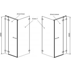 Душевой уголок Radaway Euphoria KDJ 100x100 (383040-01 + 383052-01)