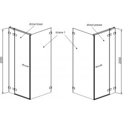 Душевой уголок Radaway Euphoria KDJ 90x90 (383044-01 + 383050-01)