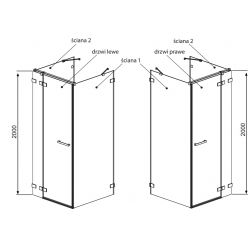 Душевой уголок Radaway Euphoria KDJ+S 100x80 (383022-01 + 383051-01)