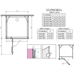 Душевой уголок Radaway Euphoria KDJ+S 100x90 (383022-01 + 383050-01)