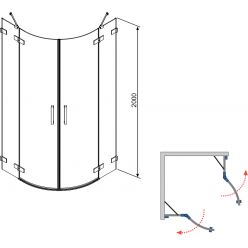Душевой уголок Radaway Euphoria PDD 90x90 (383001-01L + 383001-01R)