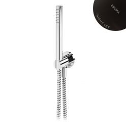 Душевой гарнитур Bruma Leaf 1455917NS Night Sky, с металлическим шлангом 160 см, и лейкой Elo из АБС-пластика 