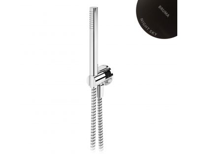 Душевой гарнитур Bruma Leaf 1455917NS Night Sky, с металлическим шлангом 160 см, и лейкой Elo из АБС-пластика 
