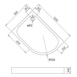 Душевой поддон Gemy ST20 L/R