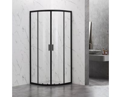 Душевой уголок Veconi Rovigo RV-202B 90x90 прозрачные стекла / профиль черный