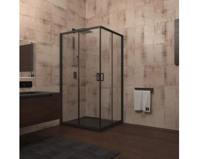 Душевой уголок Veconi Rovigo RV-13 100x100 прозрачные стекла