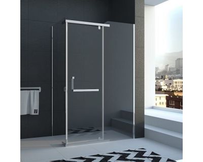 Душевой уголок Veconi Rovigo RV-19 100x80 прозрачные стекла / профиль хром