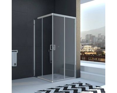 Душевой уголок Veconi Rovigo RV11 90x90 стекла прозрачные, профиль хром