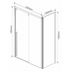 Душевой уголок Vincea Lugano VSR-1L1013CL-1