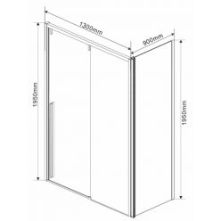 Душевой уголок Vincea Lugano VSR-1L9013CL-1