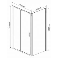 Душевой уголок Vincea Intra VSR-1I901080CL