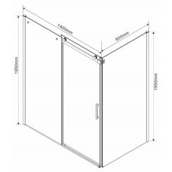 Душевой уголок Vincea Como VSR-1C8014CL