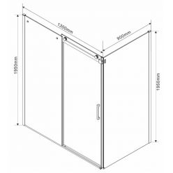 Душевой уголок Vincea Como VSR-1C9013CL