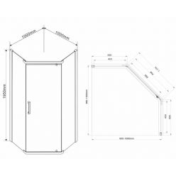 Душевой уголок Vincea Stresa VSP-1S100CL