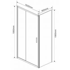 Душевой уголок Vincea Garda VSR-1G9015CL