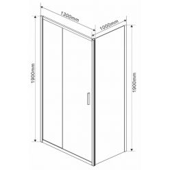Душевой уголок Vincea Garda VSR-1G1013CL