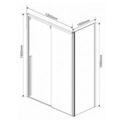 Душевой уголок Vincea Lugano VSR-1L1013CLB-1