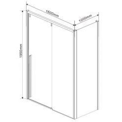 Душевой уголок Vincea Lugano VSR-1L1016CL-1