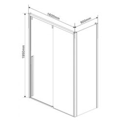 Душевой уголок Vincea Lugano VSR-1L9016CL-1