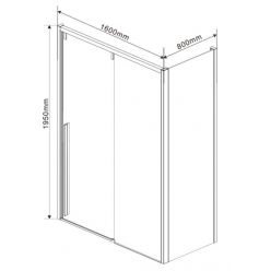 Душевой уголок Vincea Lugano VSR-1L8016CL-1