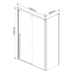 Душевой уголок Vincea Lugano VSR-1L8015CL-1
