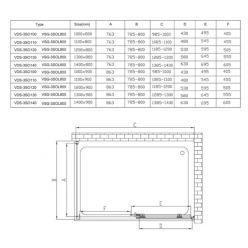 Душевой уголок Vincea Soft VSR-3SO9011CL
