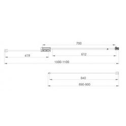 Душевой уголок Vincea Extra VSR-1E101190CL