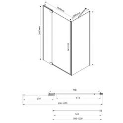 Душевой уголок Vincea Extra VSR-1E901010CL