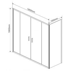 Душевой уголок Vincea Garda VSR-1G21018CL