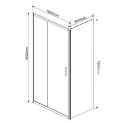 Душевой уголок Vincea Garda VSR-1G9016CL