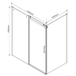 Душевой уголок Vincea Como VSR-1C1015CL