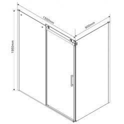 Душевой уголок Vincea Como VSR-1C9015CL