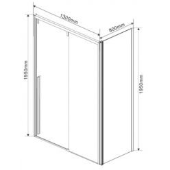 Душевой уголок Vincea Lugano VSR-1L8013CLB-1