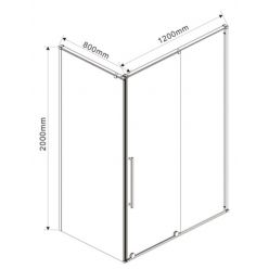 Душевой уголок Vincea Arno VSR-1A8012CL