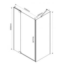 Душевой уголок Vincea Extra VSR-1E111290CL