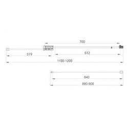 Душевой уголок Vincea Extra VSR-1E111290CL