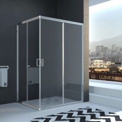 Душевой уголок Veconi Rovigo RV-10 100x80 прозрачные стекла