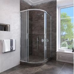 Душевой уголок Veconi Rovigo RV-107 90x90 прозрачные стекла