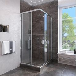 Душевой уголок Veconi Rovigo RV-113 80x80 прозрачные стекла