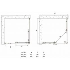 Душевой уголок Veconi Rovigo RV-113B 90x90 прозрачные стекла