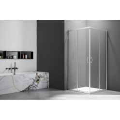 Душевой уголок Veconi Rovigo RV-101 90x90 прозрачные стекла, профиль хром