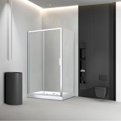 Душевой уголок Veconi Rovigo RV046 120x100 прозрачные стекла / профиль хром