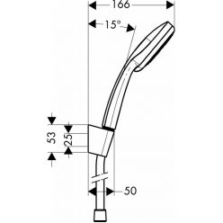 Душевой набор Hansgrohe Croma 100 Multi/Porter S 160 см, хром 27595000